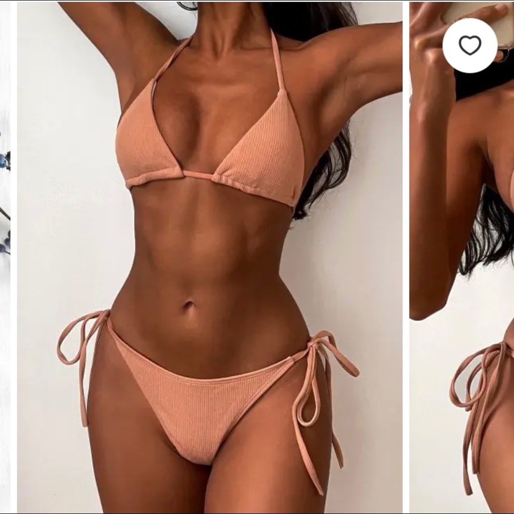 NWOT Zaful Blush Bikini